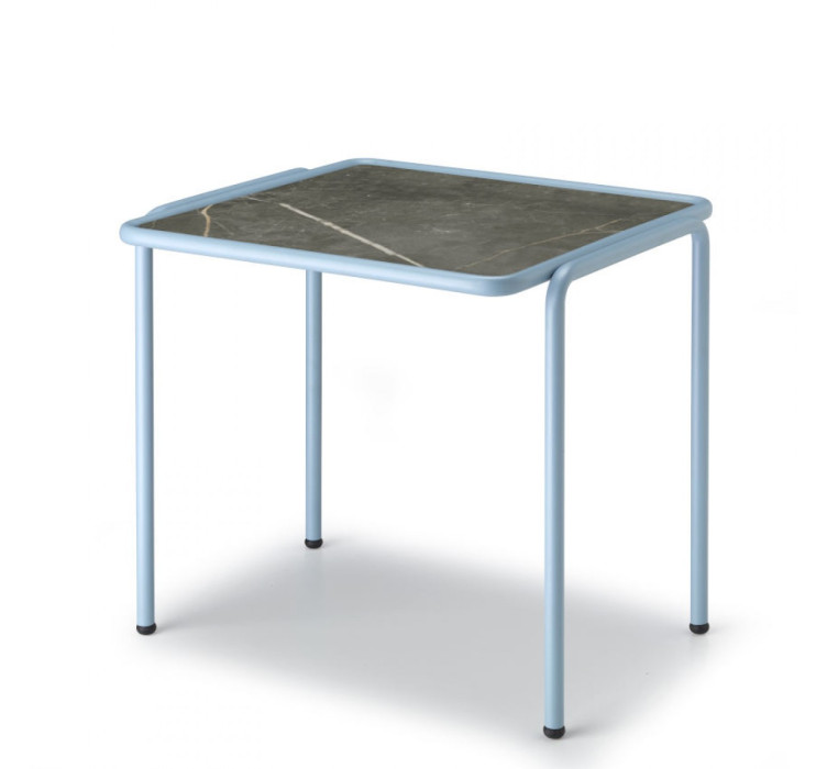 Кавовий столик DRESS CODE HPL 2743 Light Blue Sahara Black Marble (2743VO-575)1